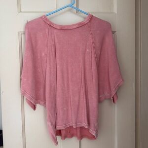 Pink Anthropologie Loose Fit Top